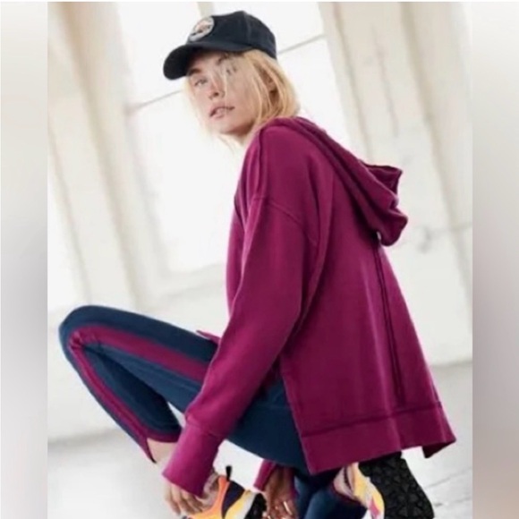 FP Movement by Free People Jackets & Blazers - EUC Only One Disco Magenta Hoodie FP Movement by Free People Size M
